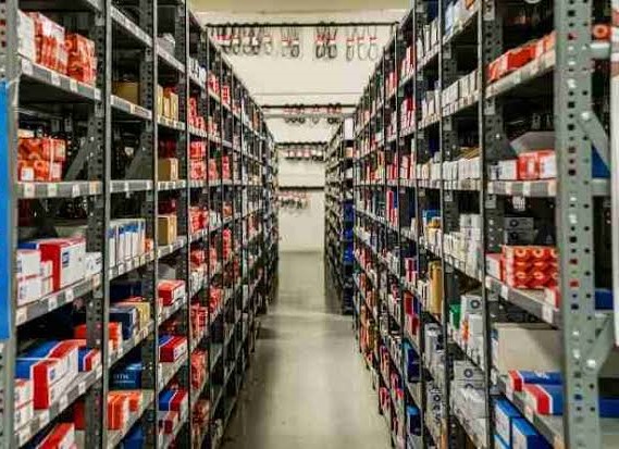 Racking at an industrial distributor